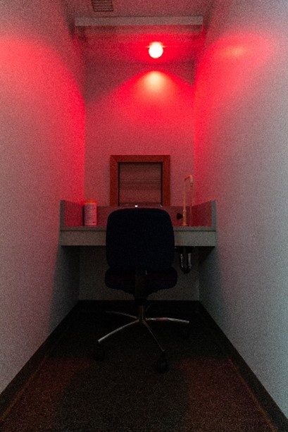 sensory booth with light