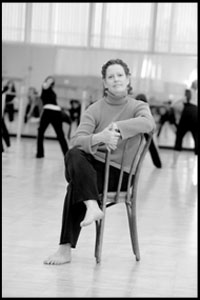 Portrait of Therese Young in the CWU dance studio