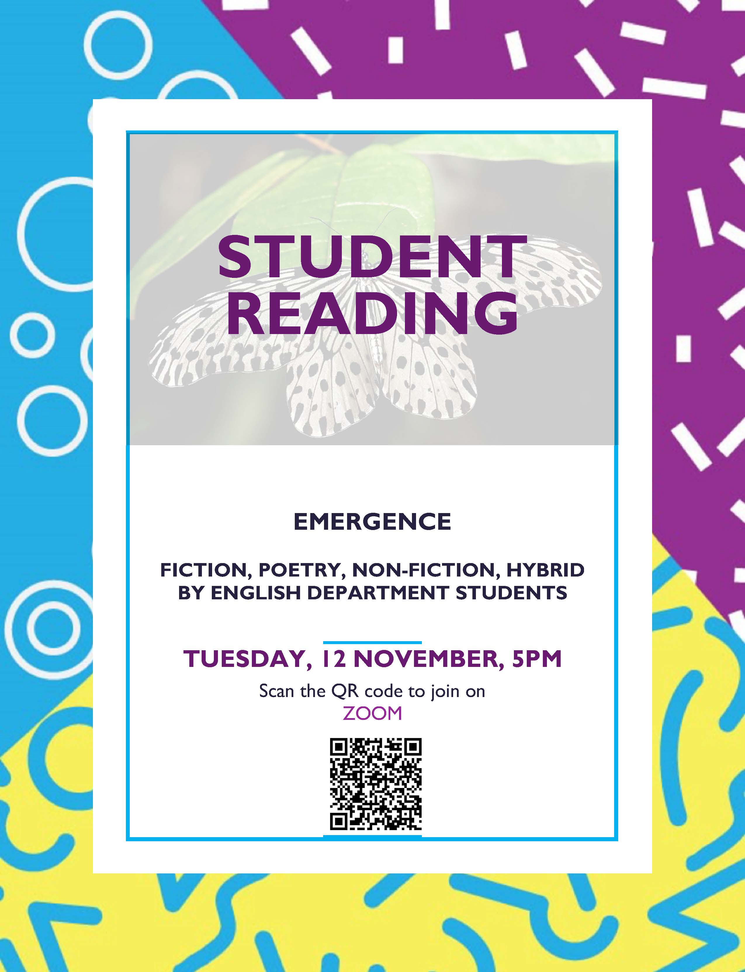 Student Reading poster for Fall 2024