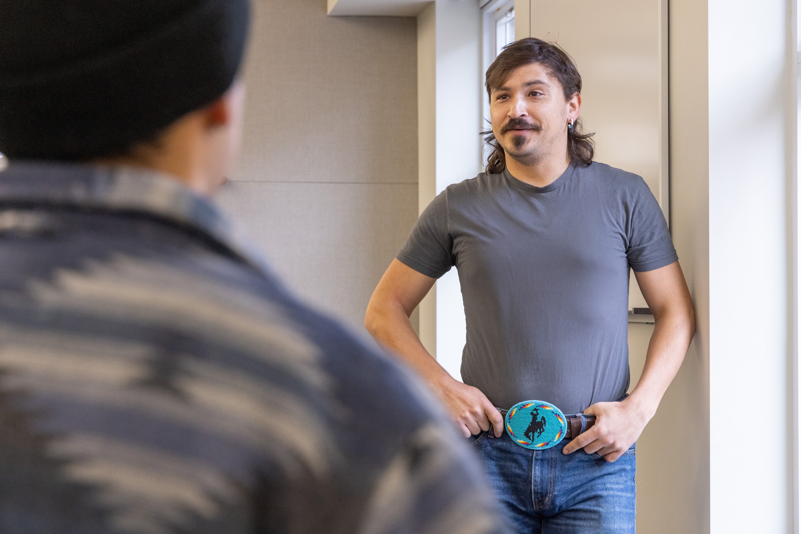 Professor lecturing class