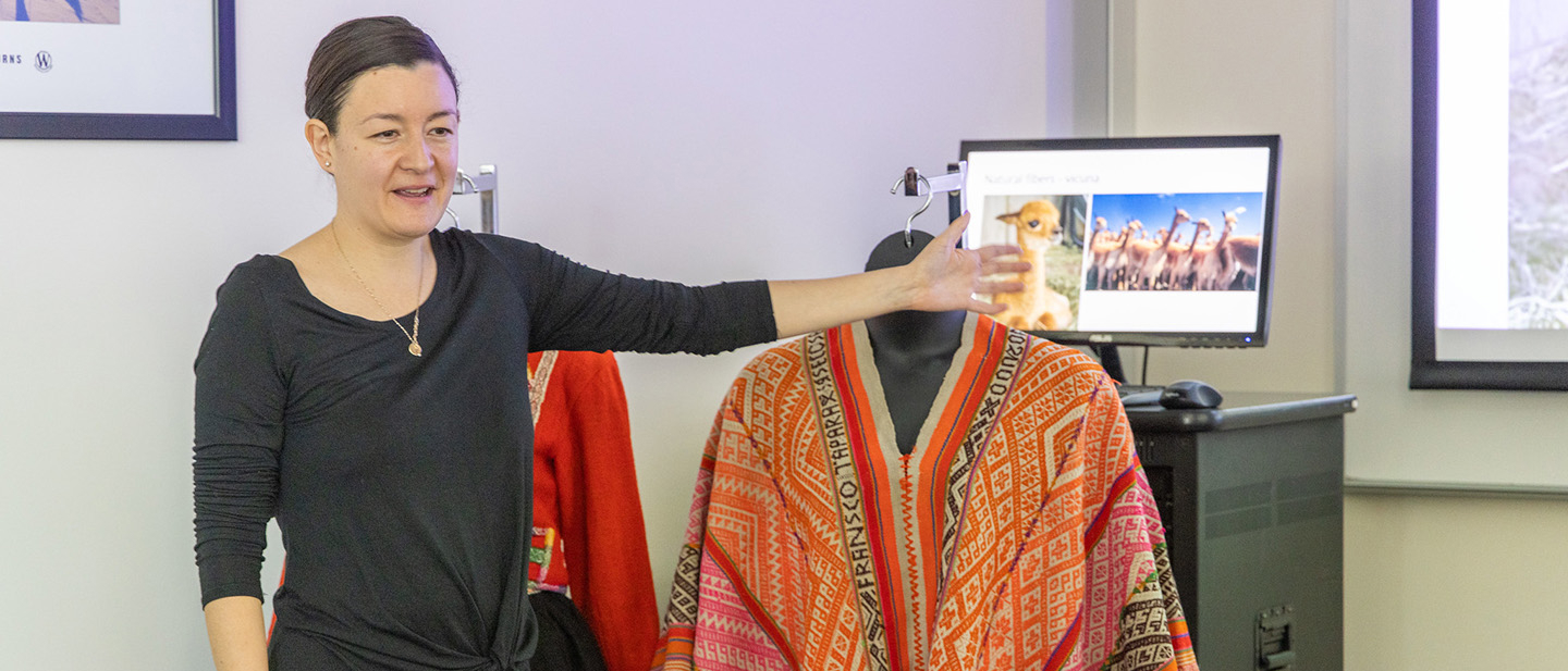 professor in front traditional attire