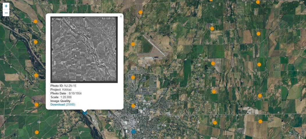 image of historical airphoto website