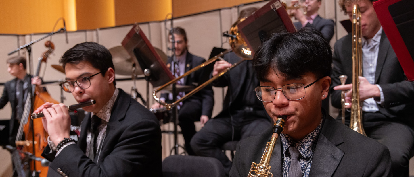 Band 1 performing on stage.