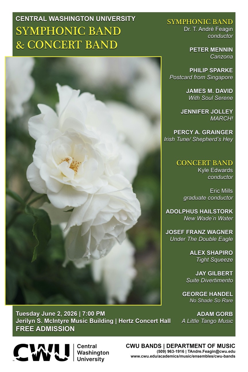 band promotional poster for spring 2026