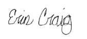 Signature of Erin Craig