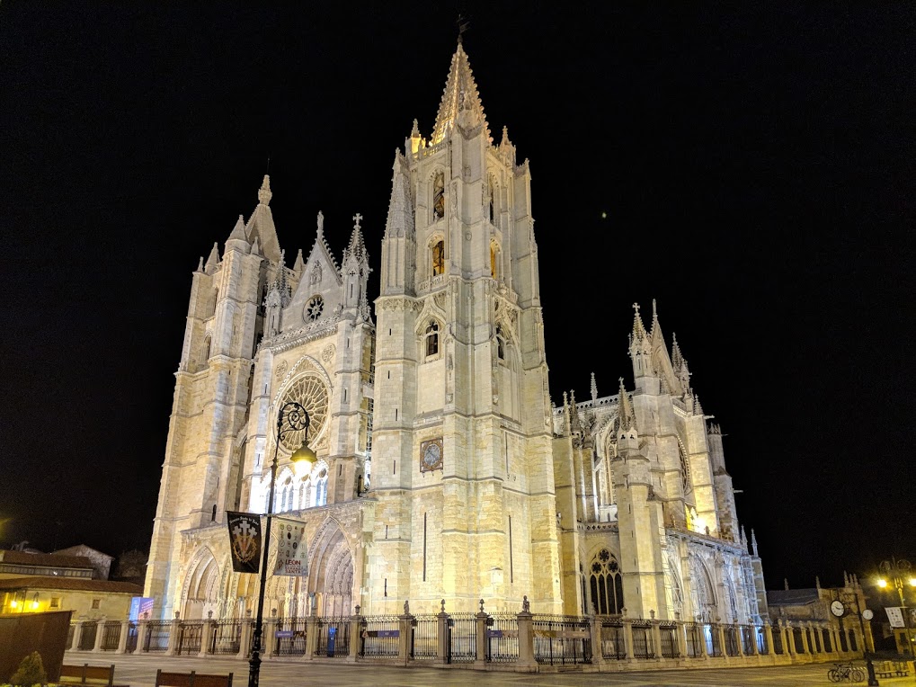 Leon Cathedral at Night