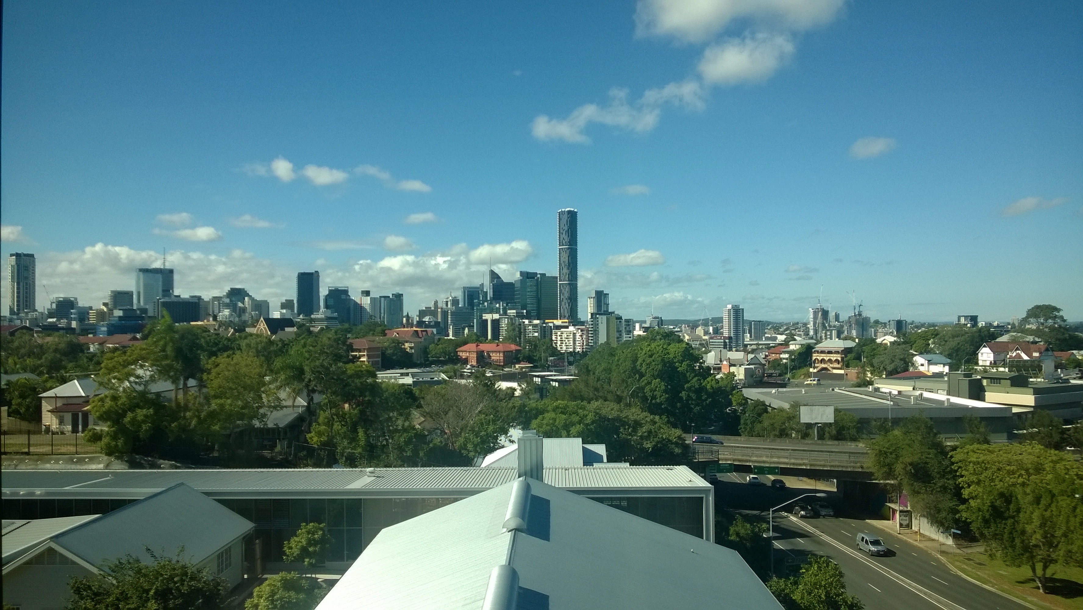 Brisbane Skyline from QUT Kelvin Grove Campus