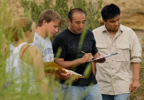 YESS Teacher with students