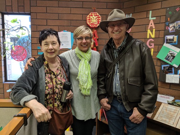 Dinara with colleagues in the department