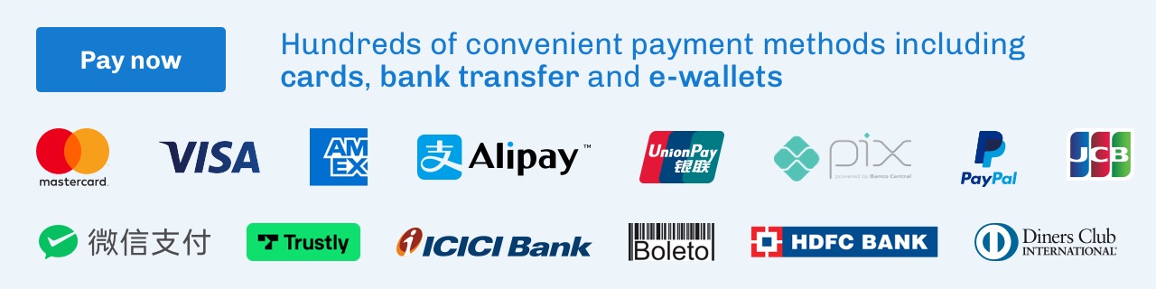 Payment methods taken via Flywire 