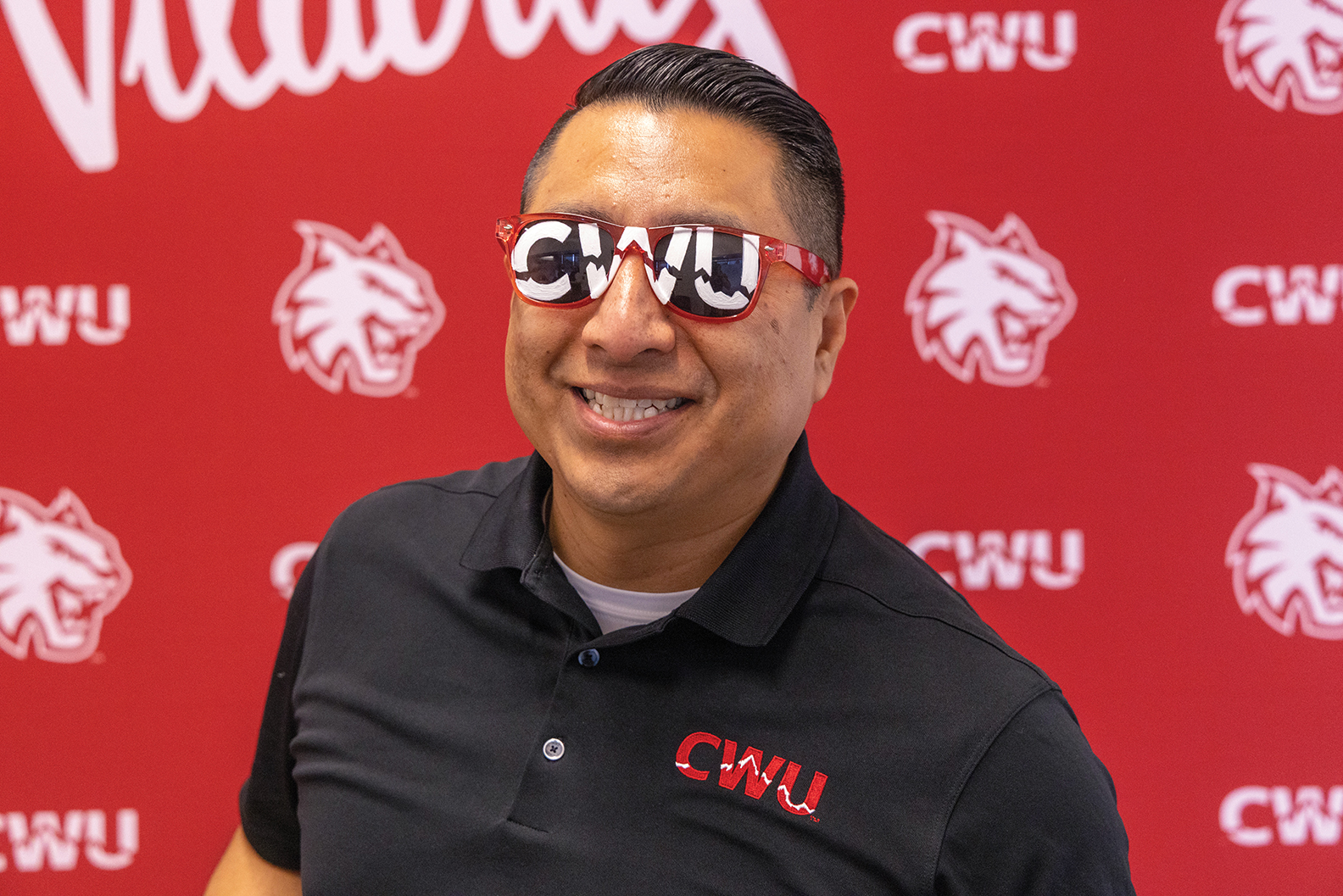 Andres Moreno wearing CWU sunglasses