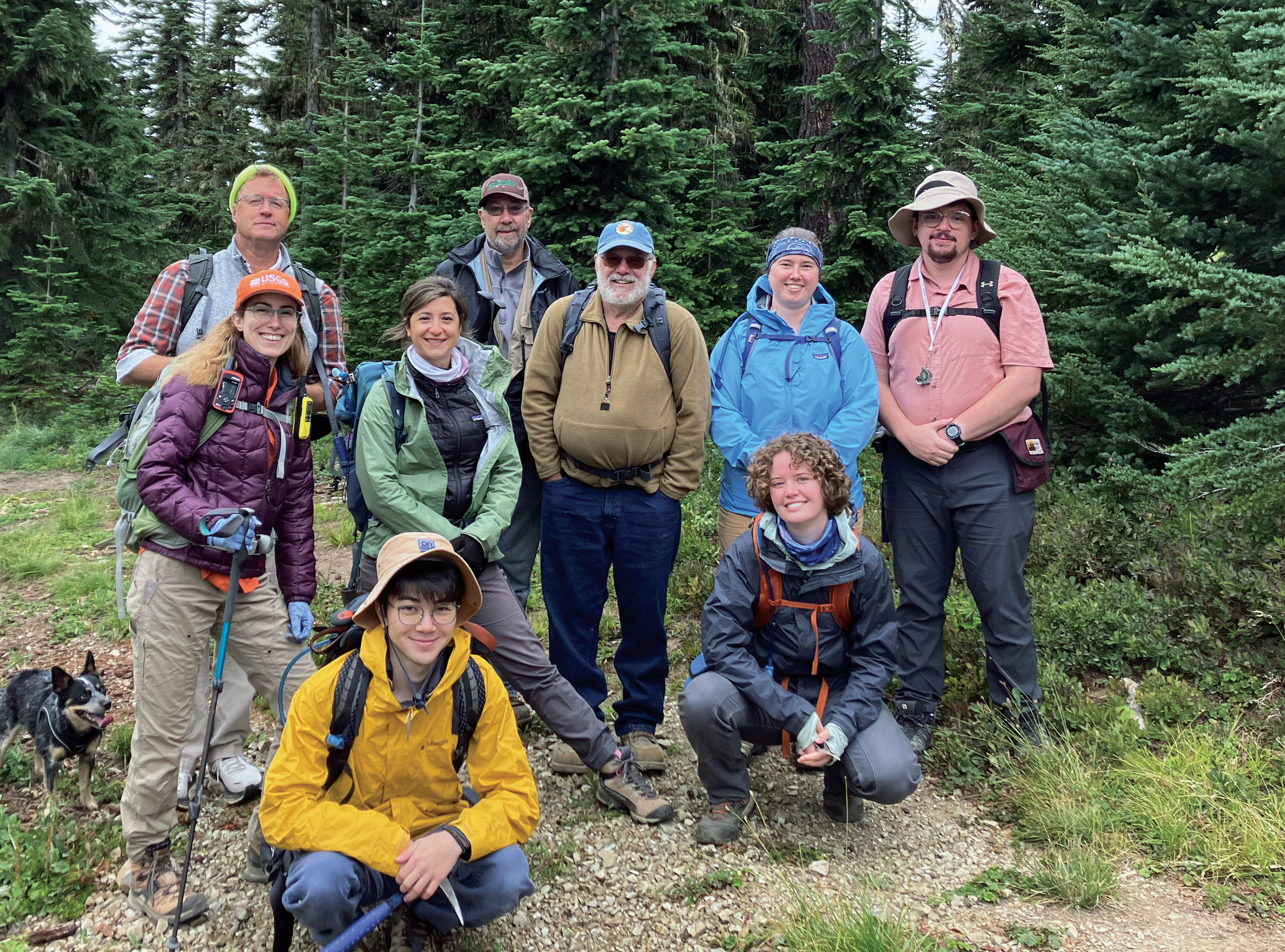 Photo of Hannah Shamloo's team at Goat Rocks