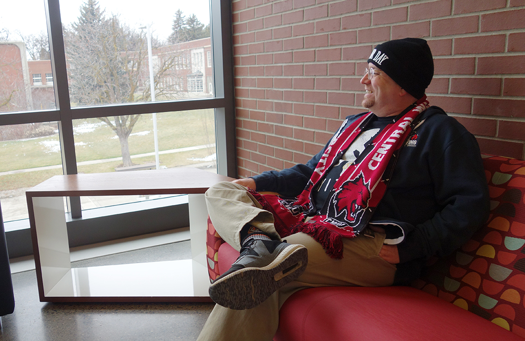 Photo of Dustin Kidd reflecting on his career.