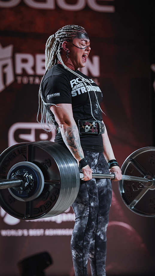 Erin Murray lifts a barbell