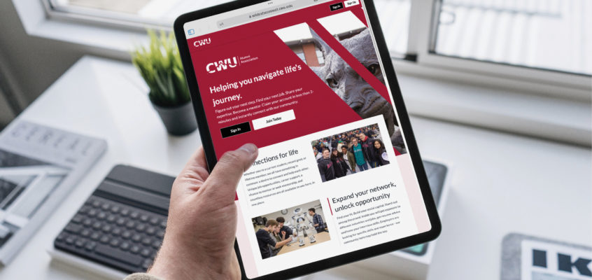 An iPad with Wildcat Connect page
