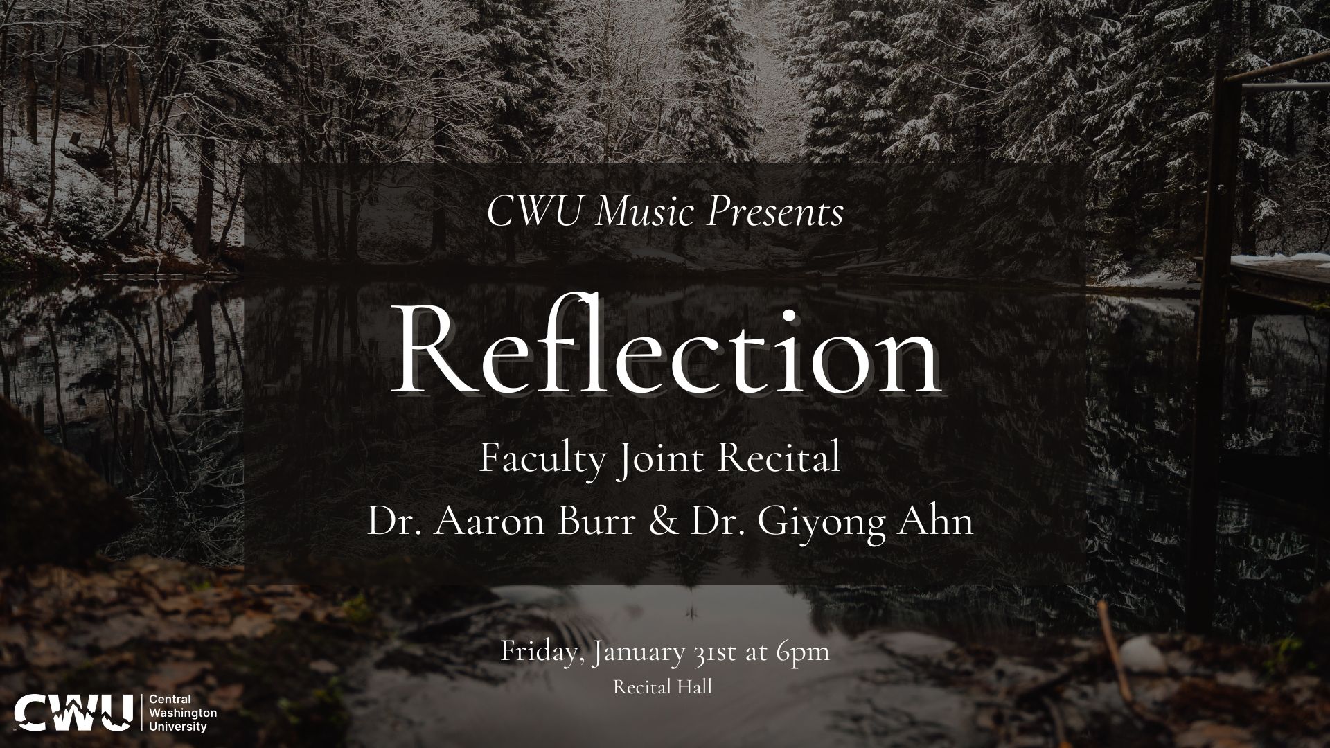 Reflection Recital Poster