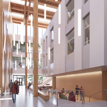 Rendering of the atrium in the under construction NAC