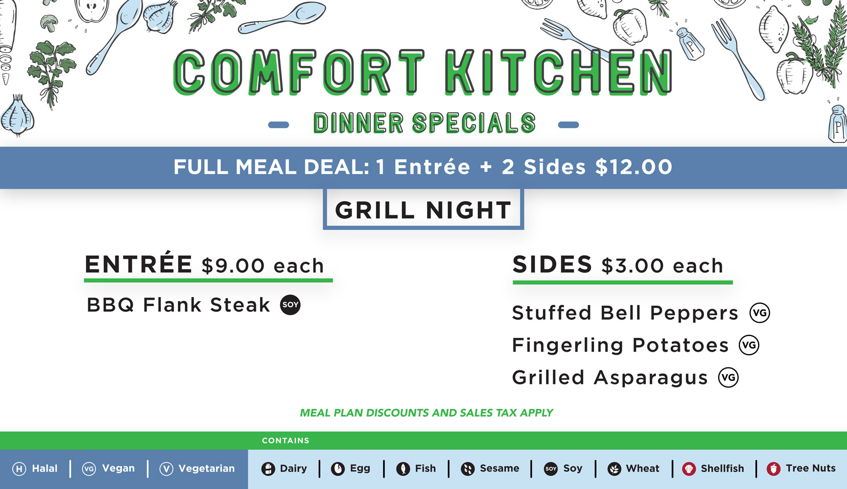 Comfort Kitchen Grill Night