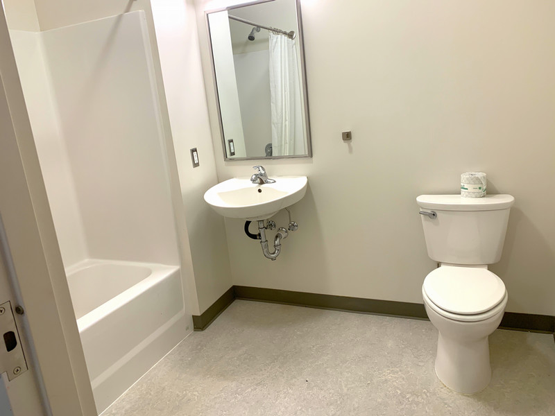 Bathroom available in suite-style room