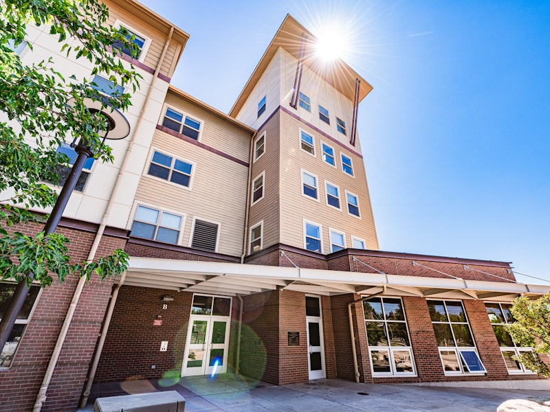 Modern 4-story residence hall
