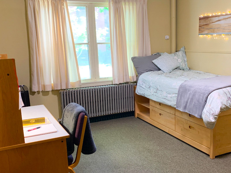 Twin XL bed and desk